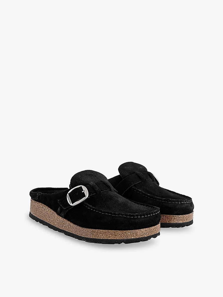 Buckley Square-Toe Suede Clogs - 3