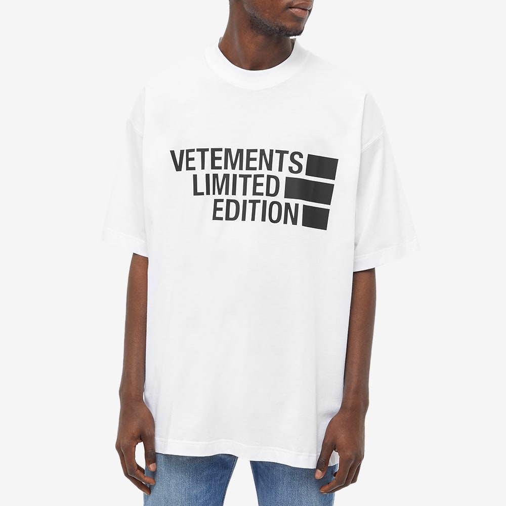 VETEMENTS Big Logo Limited Edition Tee - 3