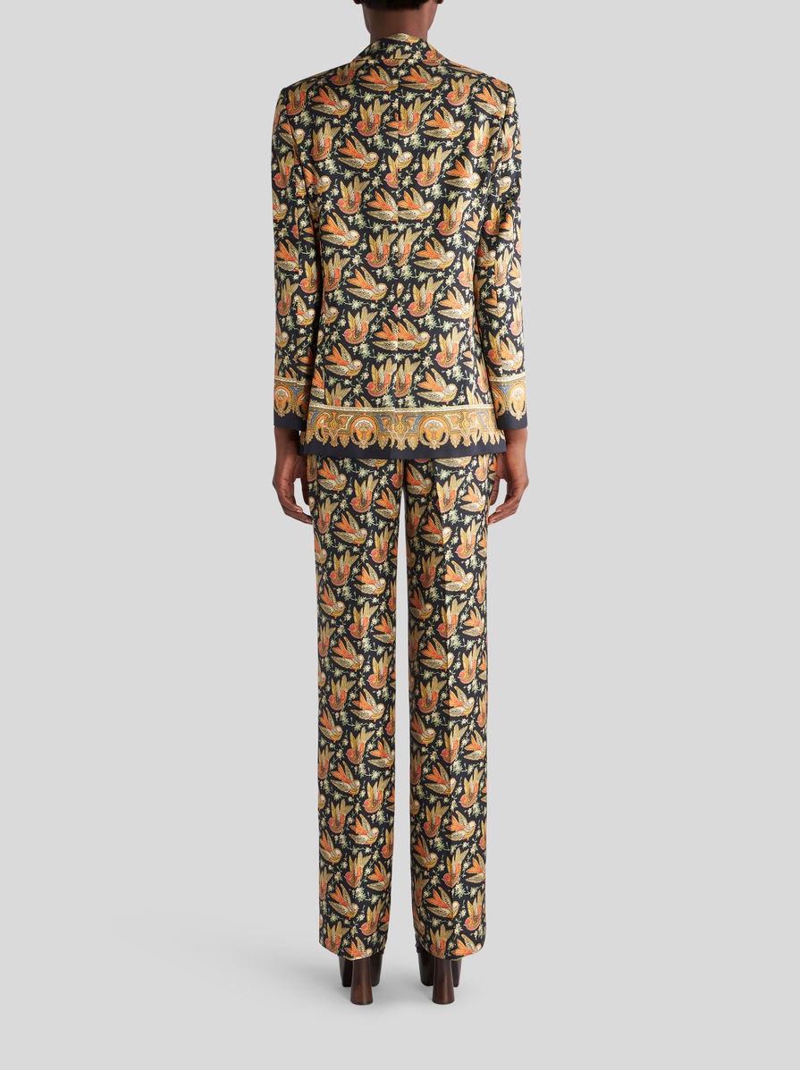 TWILL JACKET WITH PRINTED BIRDS - 5