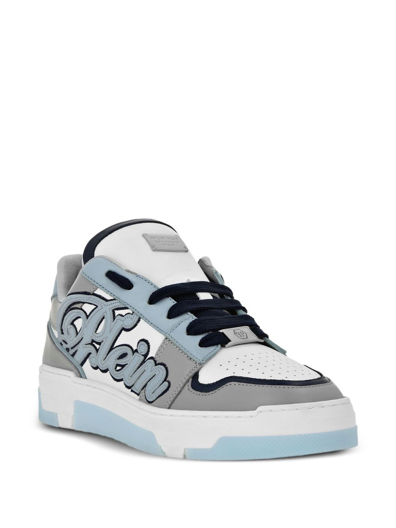 PHILIPP PLEIN logo-patch low-top sneakers outlook