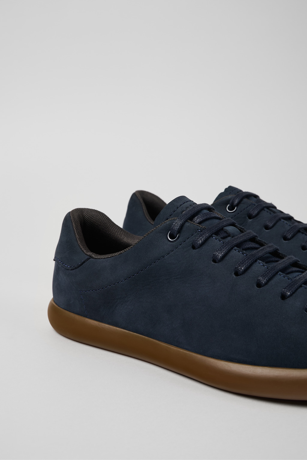 Blue nubuck sneakers for men - 2
