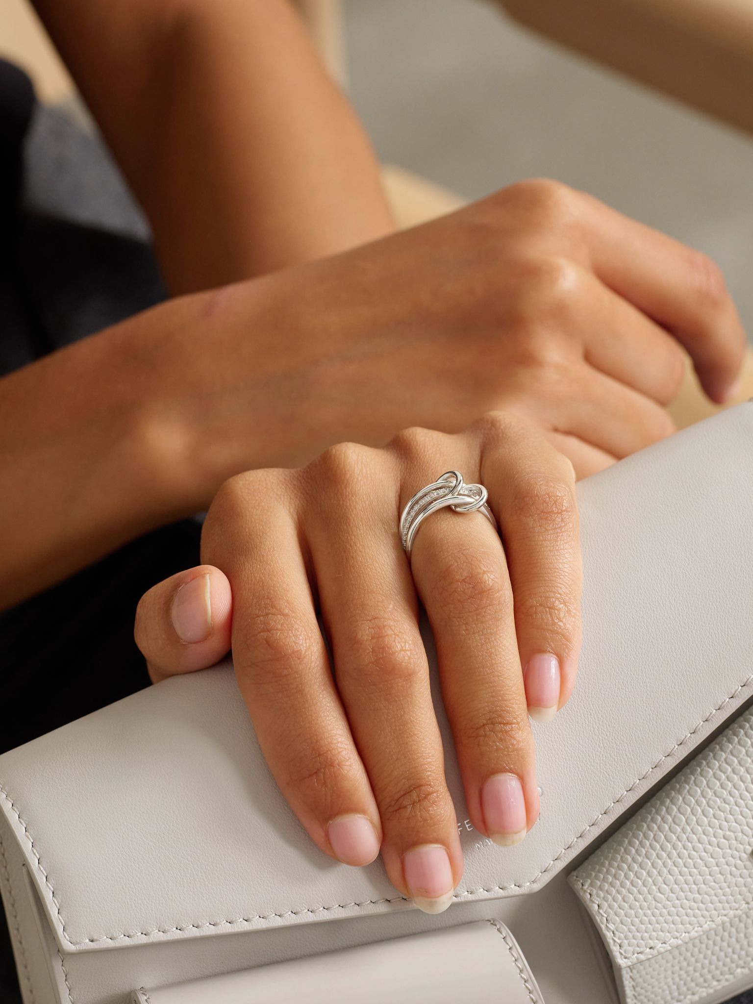 Sonny sterling silver diamond ring Silver - 2