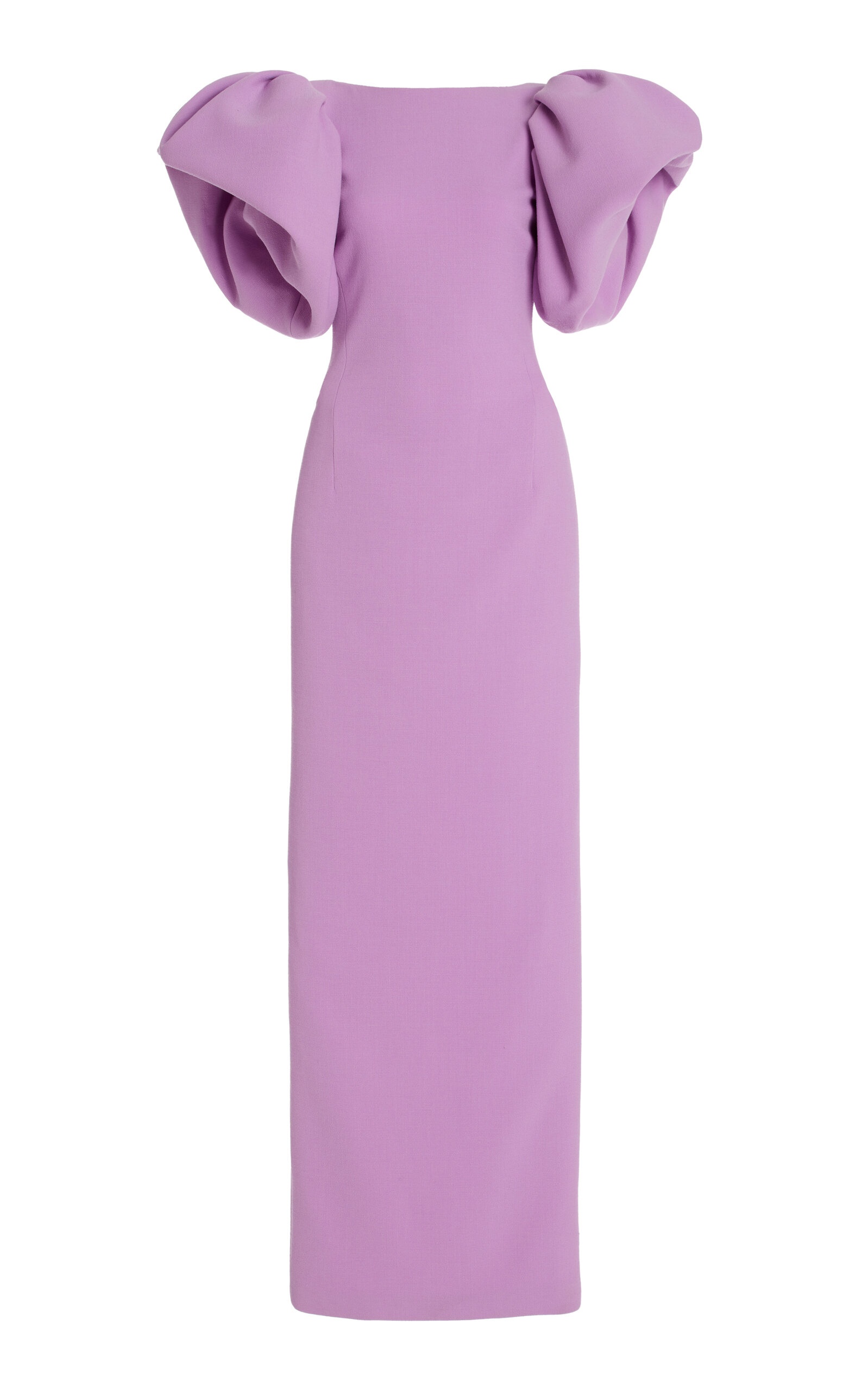 Stretch-Wool Maxi Gown purple - 1