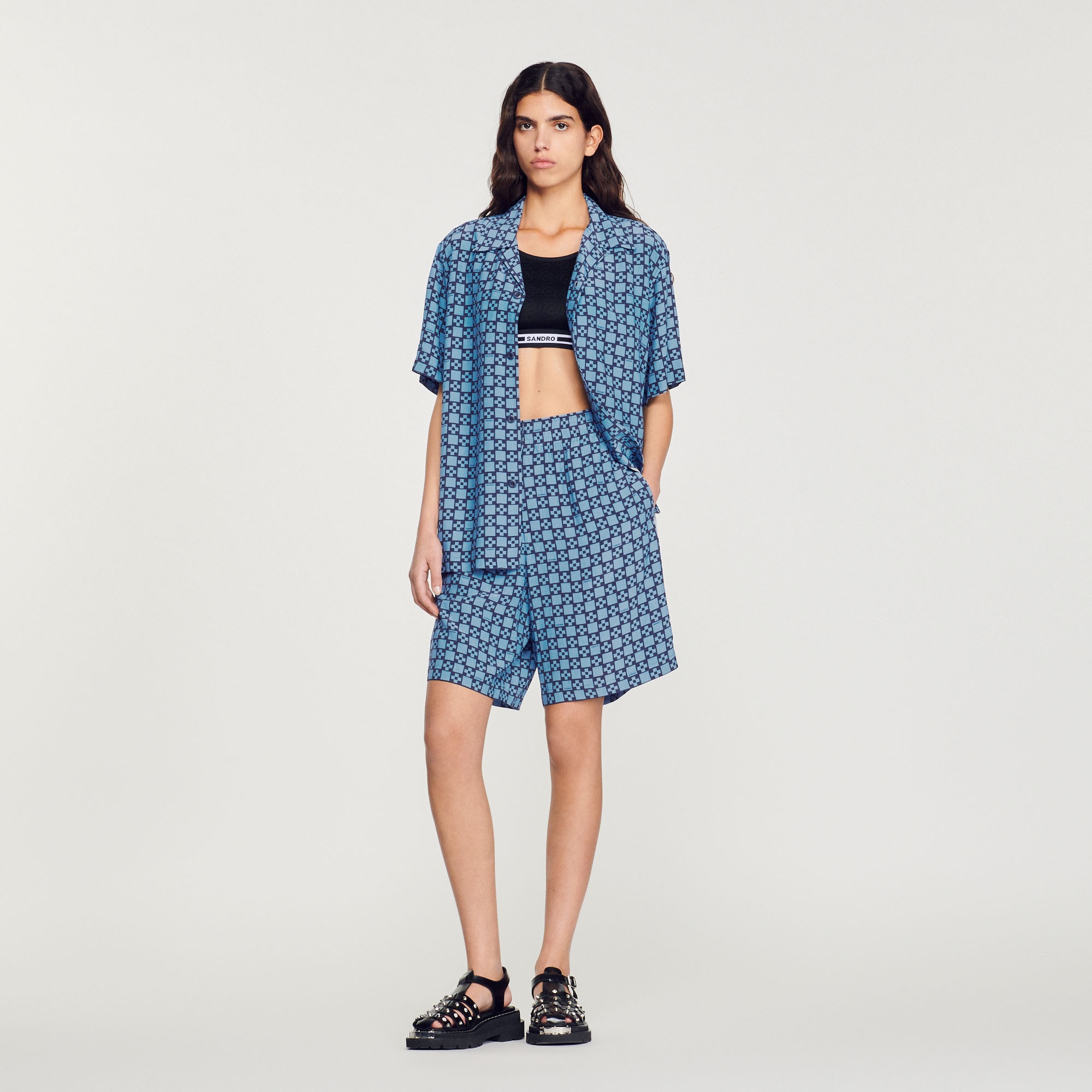 Flowing short-sleeved shirt - 3