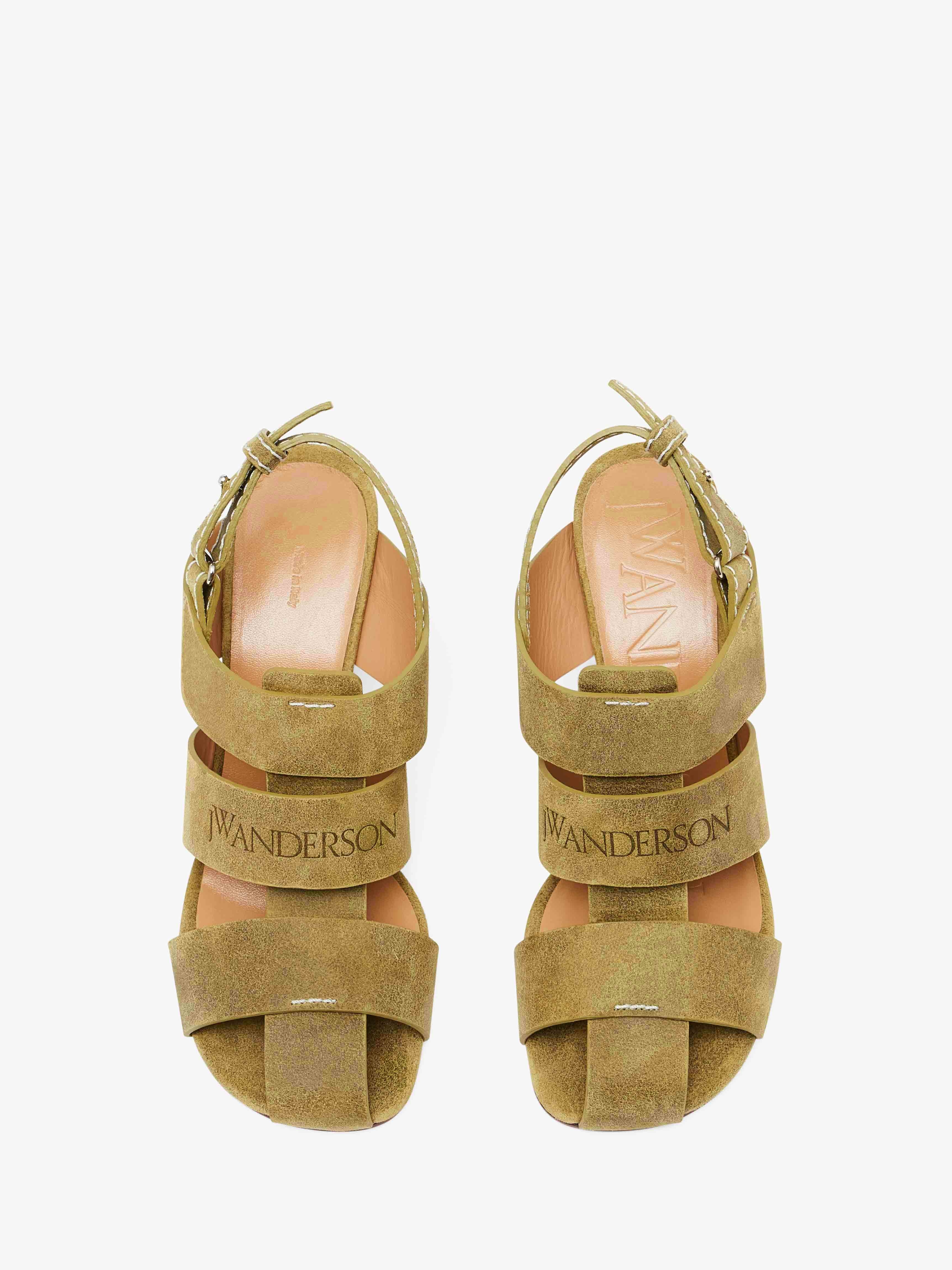 SUEDE HEELED FISHERMAN SANDALS - 4