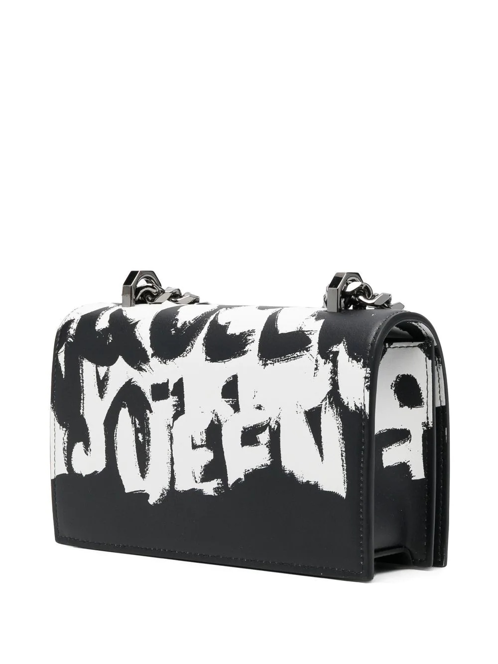 Graffiti logo-print shoulder bag - 3