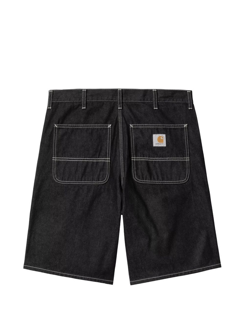 Simple contrast-stitch shorts 3