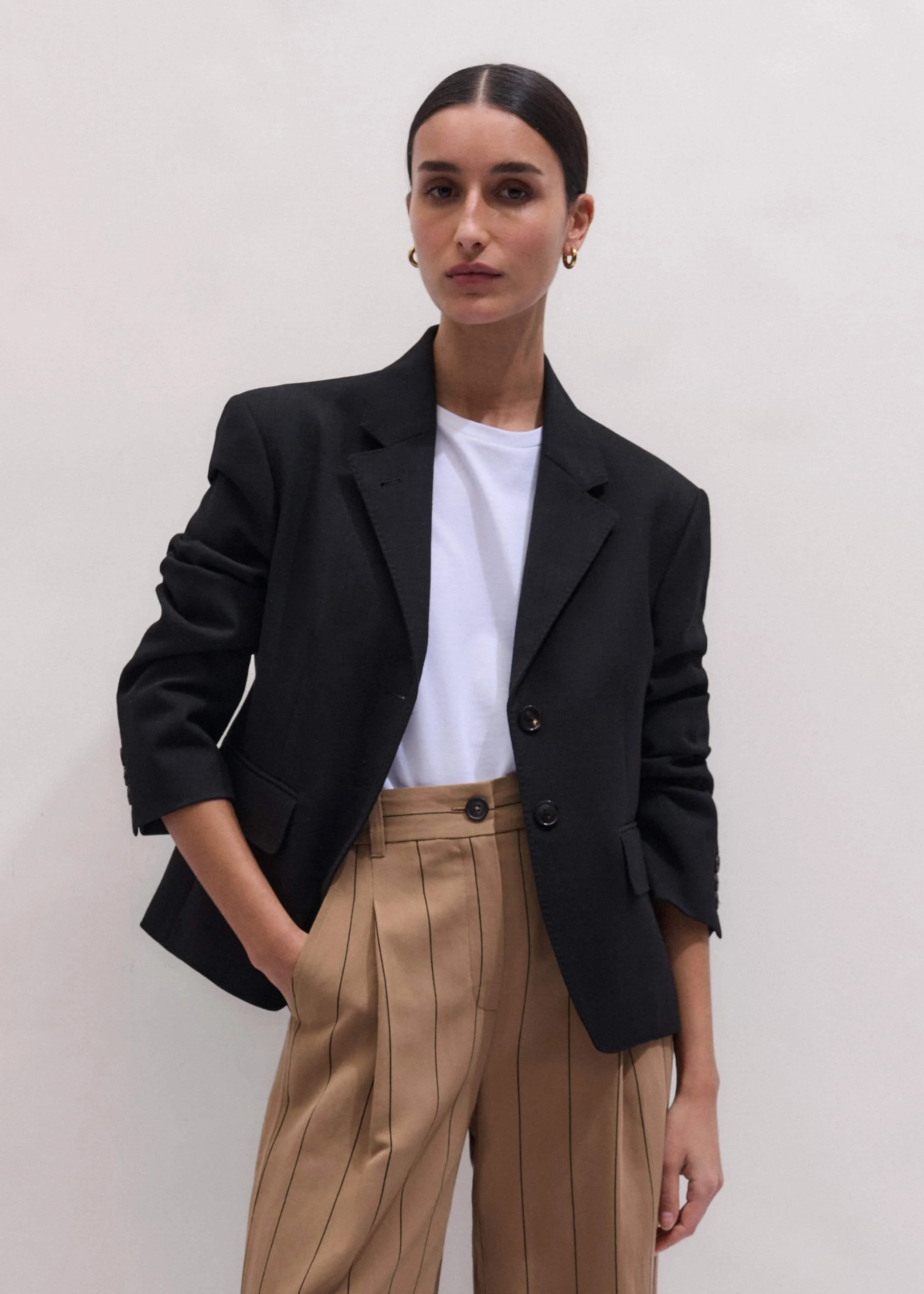 Oversized Short Blazer - 1