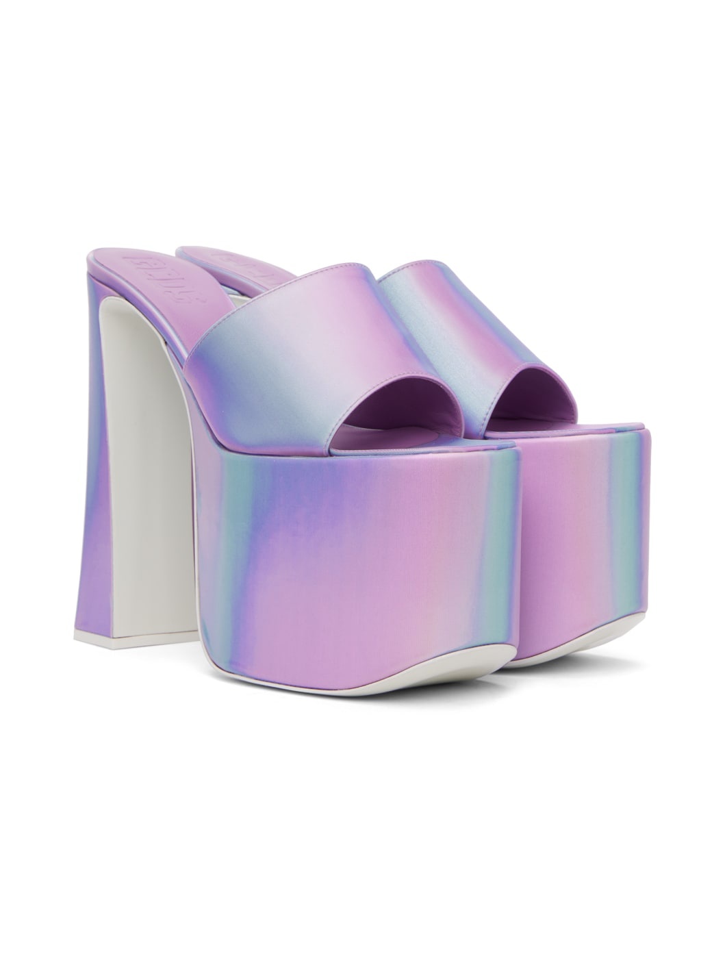 Purple Holographics Heeled Sandals - 4