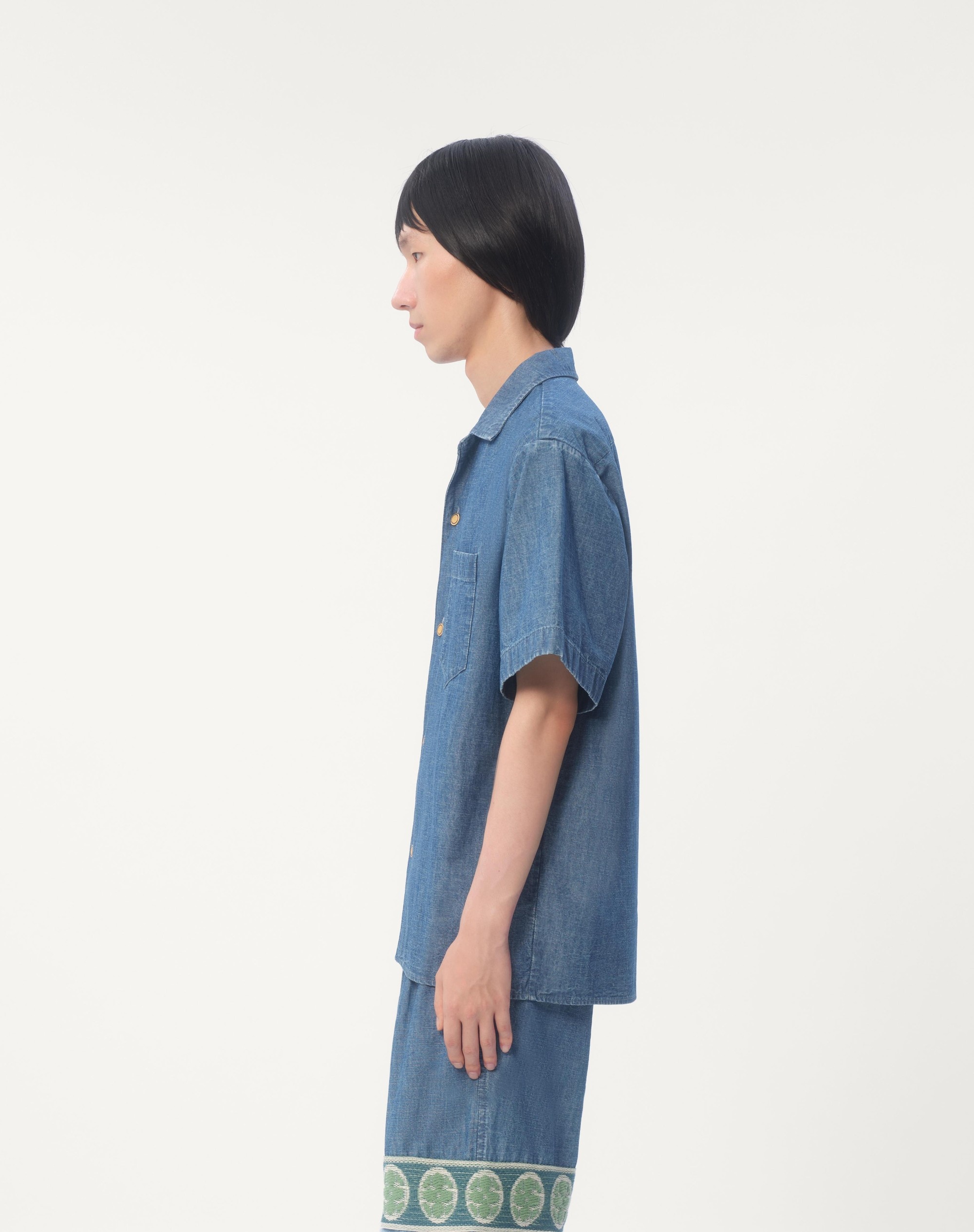 DENIM BOWLING SHIRT - 7