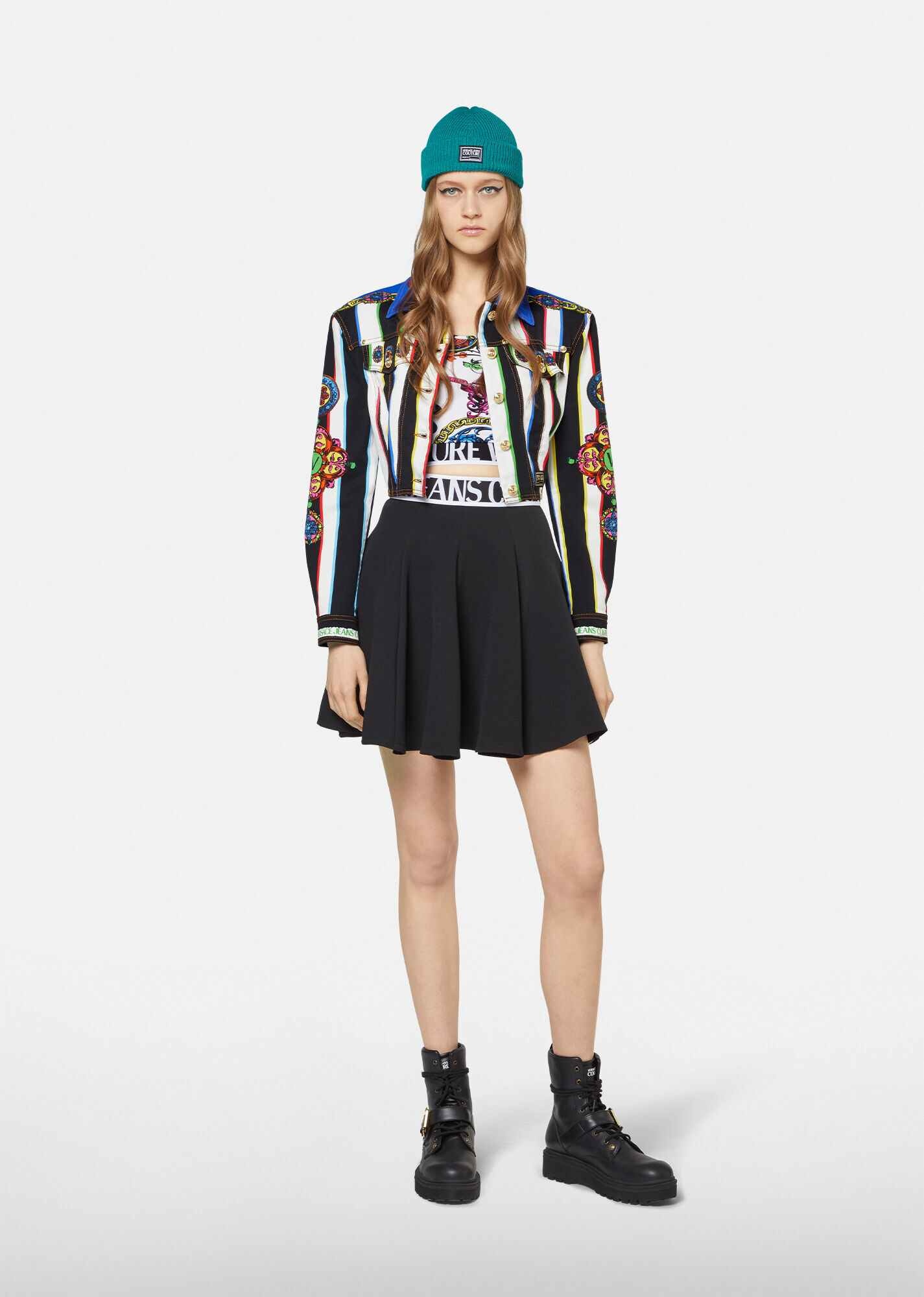 Striped Denim Jacket - 4