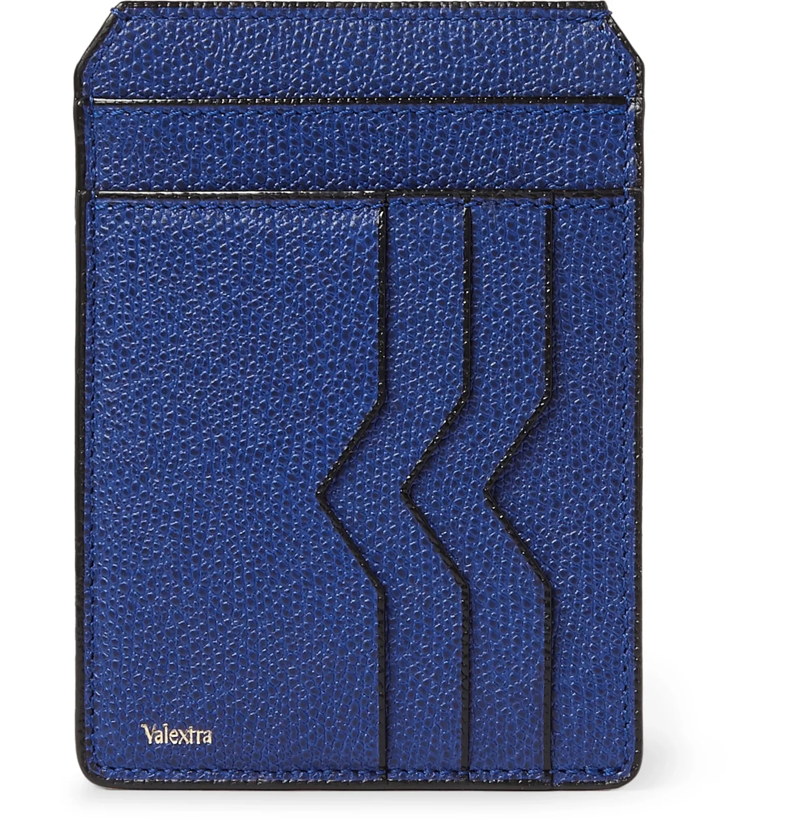 Pebble-Grain Leather Cardholder - 1