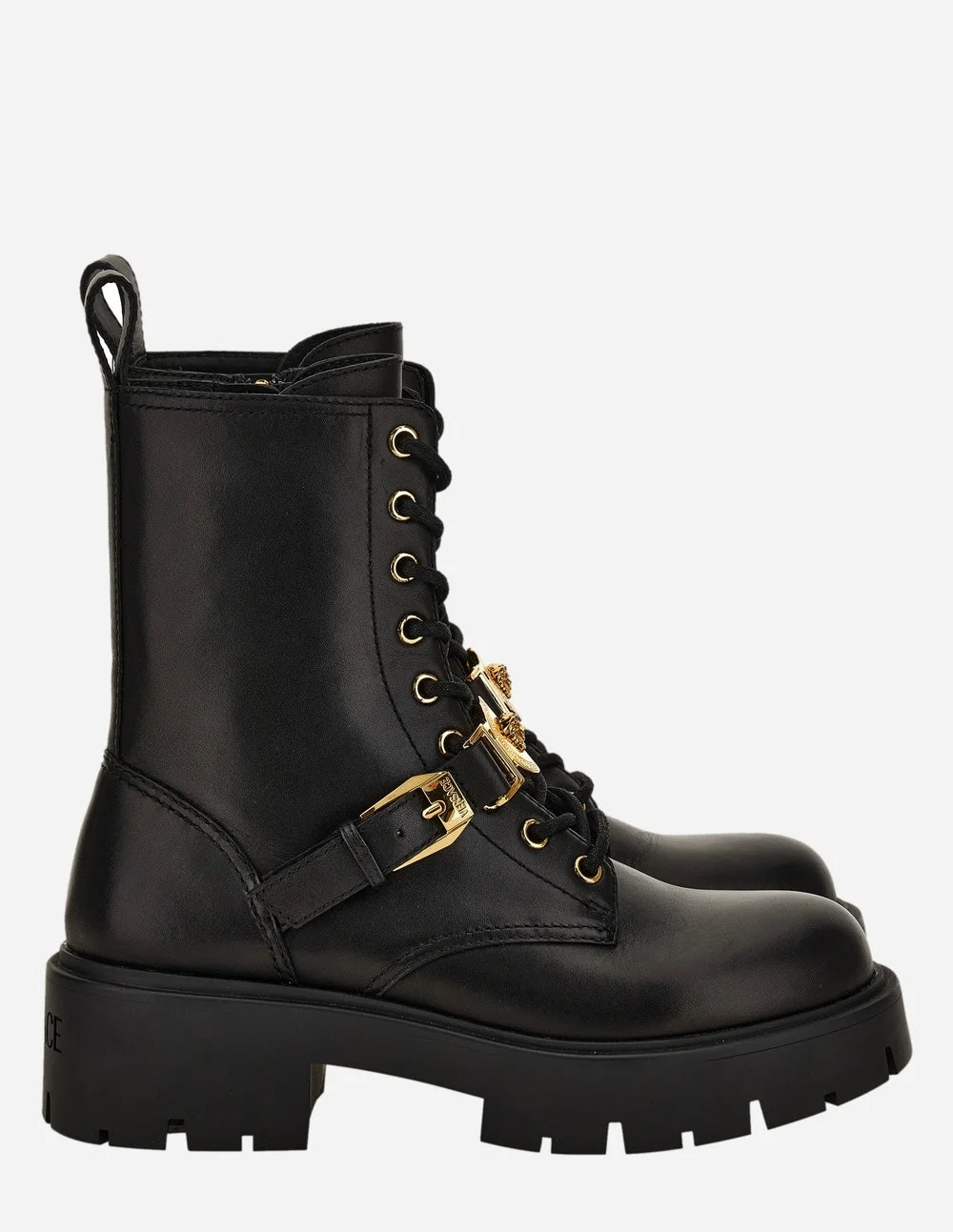 Versace Icon Ankle Boot In Calf Leather - 1