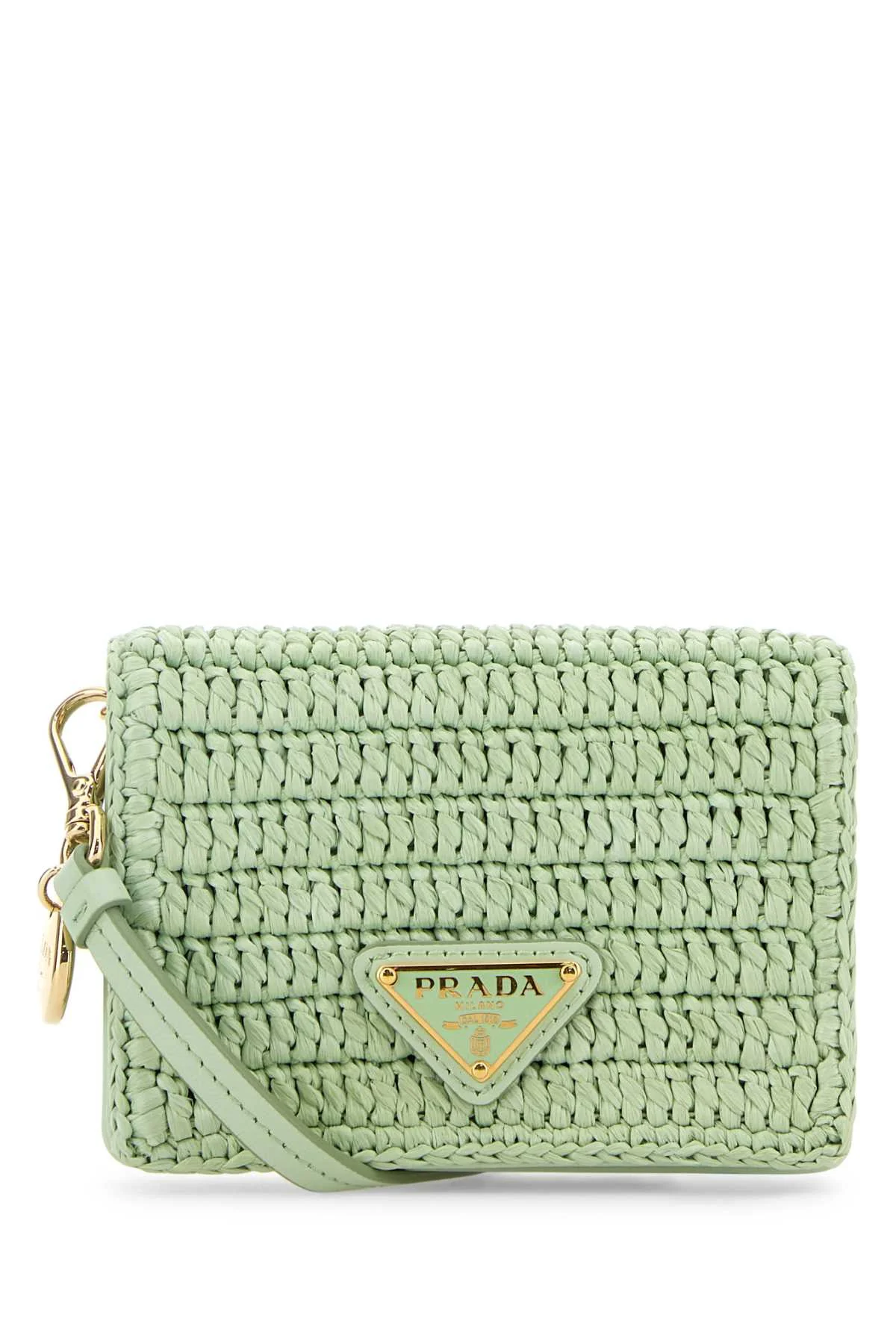 Prada Pastel Raffia Card Holder Mini - 1