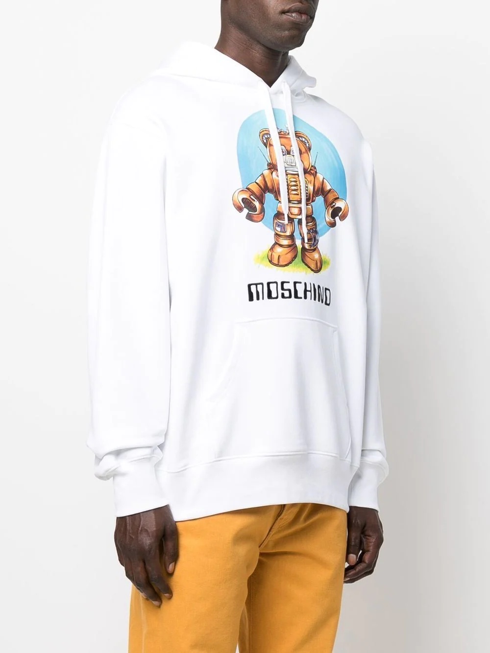 graphic-print organic cotton hoodie - 5