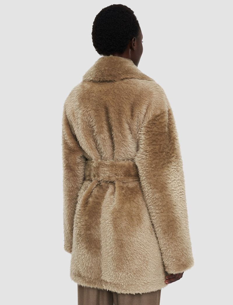Textured Shearling Clery Coat 3