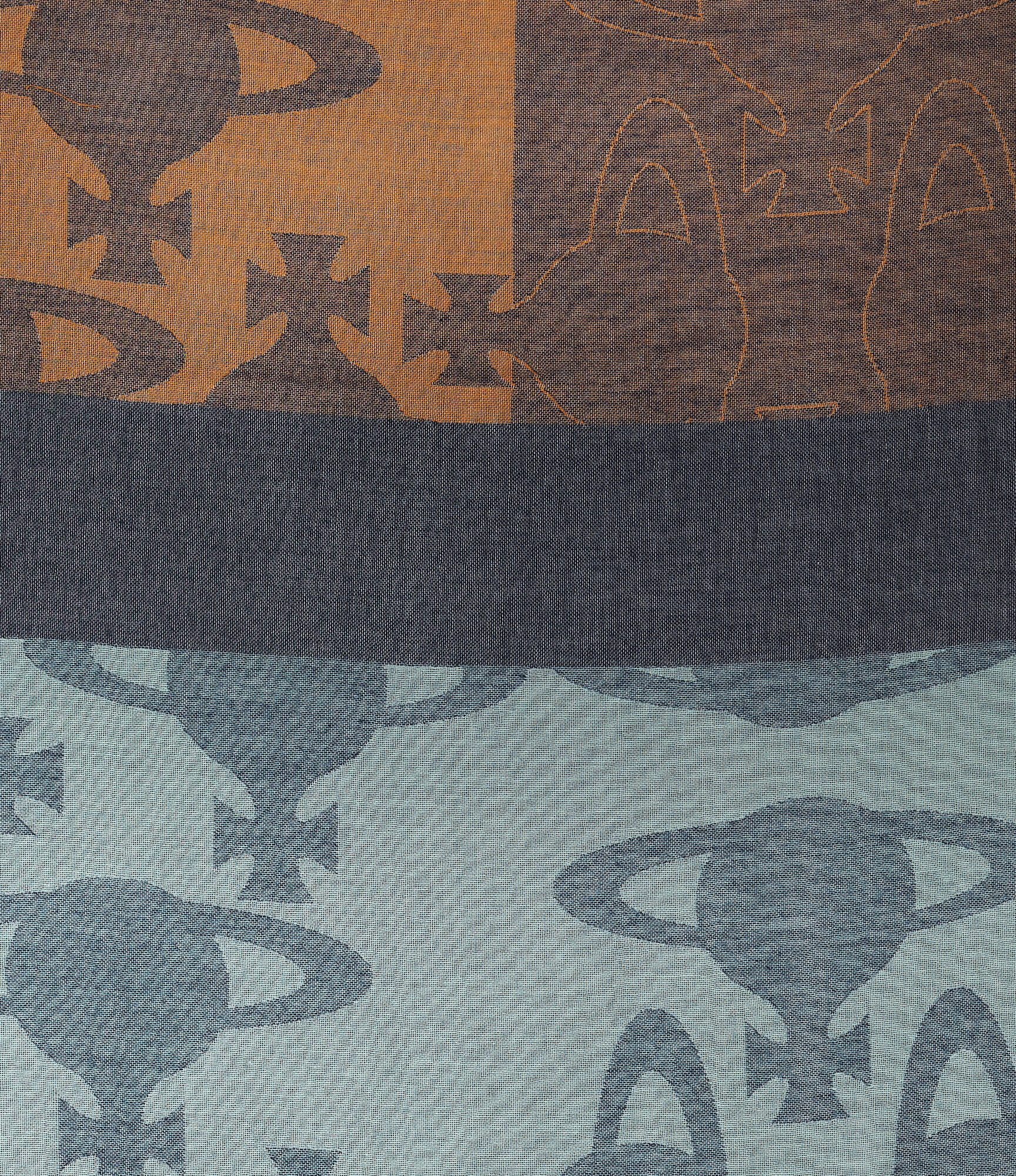 TWO POINTED SCARF - 2