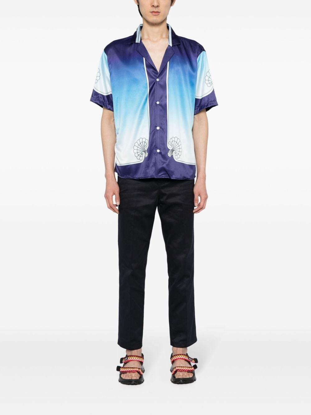 low-rise slim-fit trousers - 2