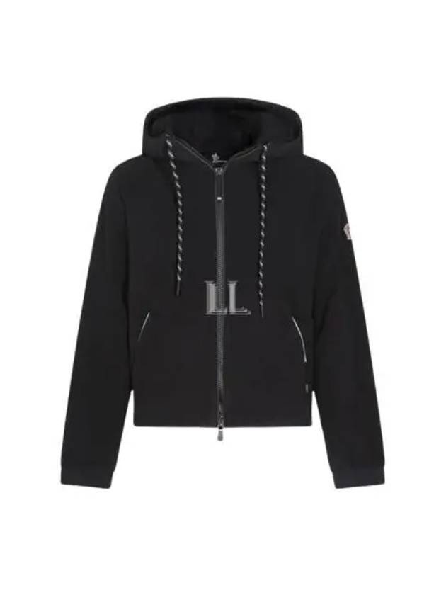 Grenoble Zip Up Hoodie Black - 2