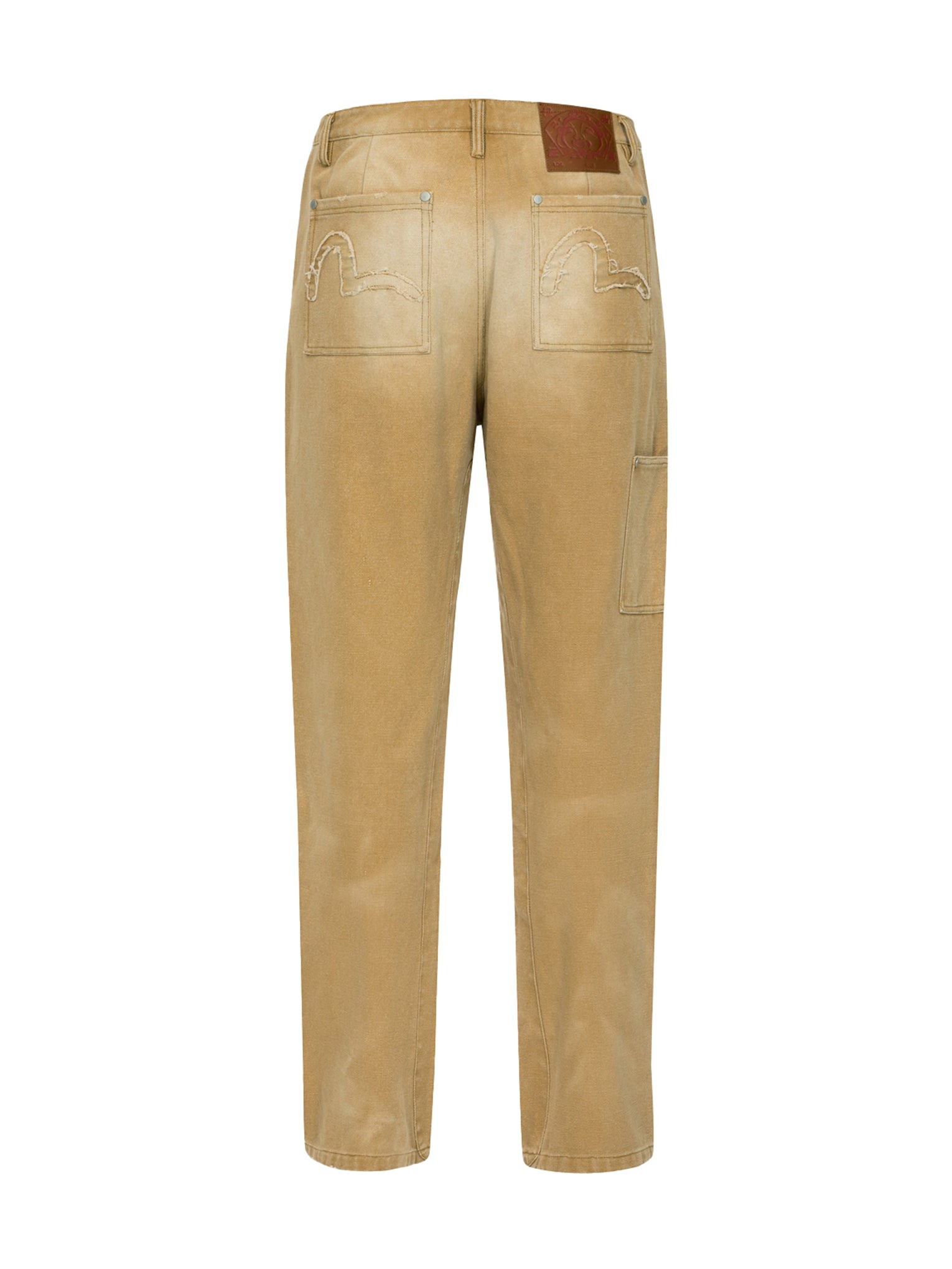 SEAGULL APPLIQUÉ EMBROIDERY BAGGY FIT CARPENTER PANTS - 9