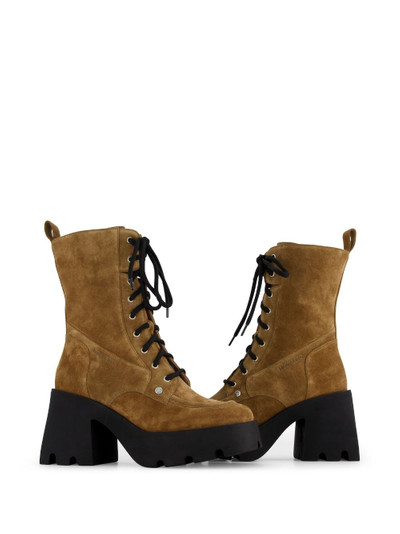 NODALETO Bulla Candy suede lace-up boots outlook