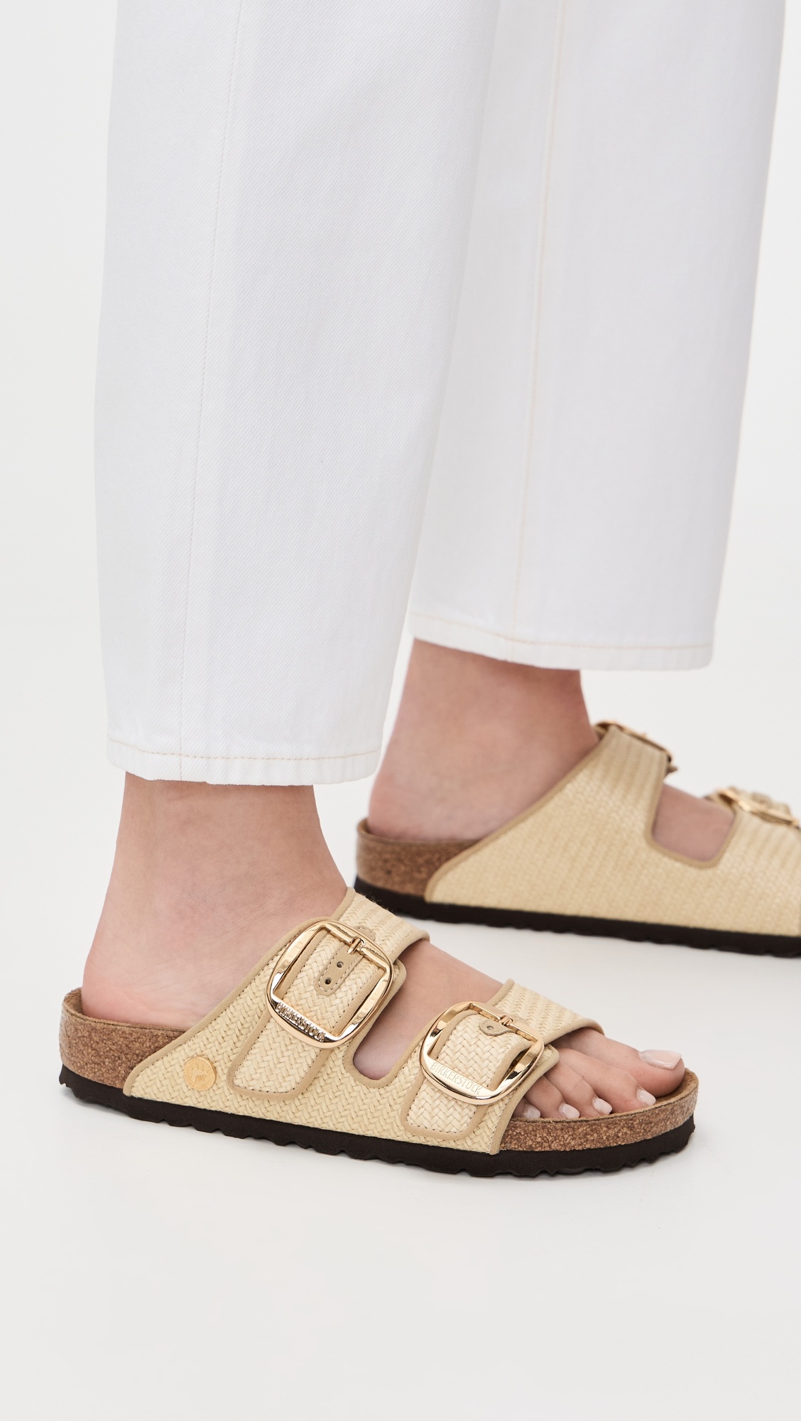 Arizona Big Buckle Raffia Sandals - 2