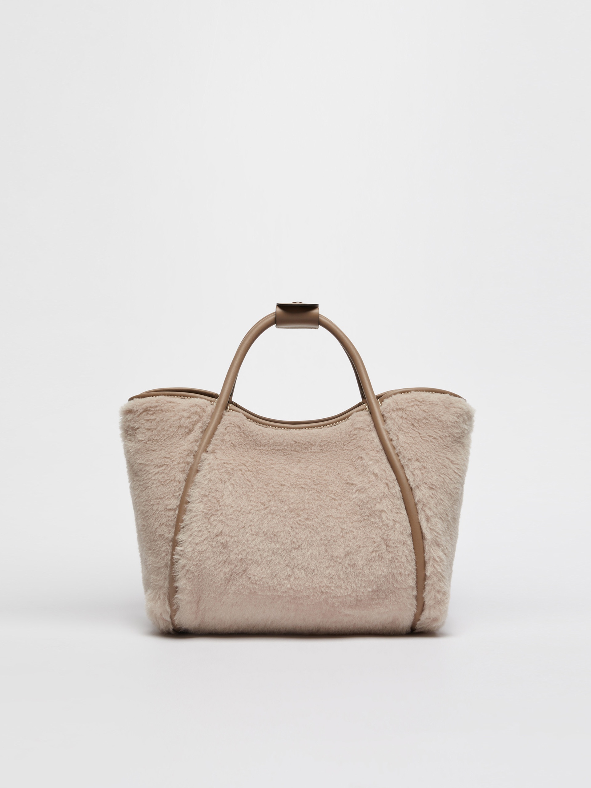 TMARINS1 Small Marine Bag in alpaca and wool Teddy fabric - 3