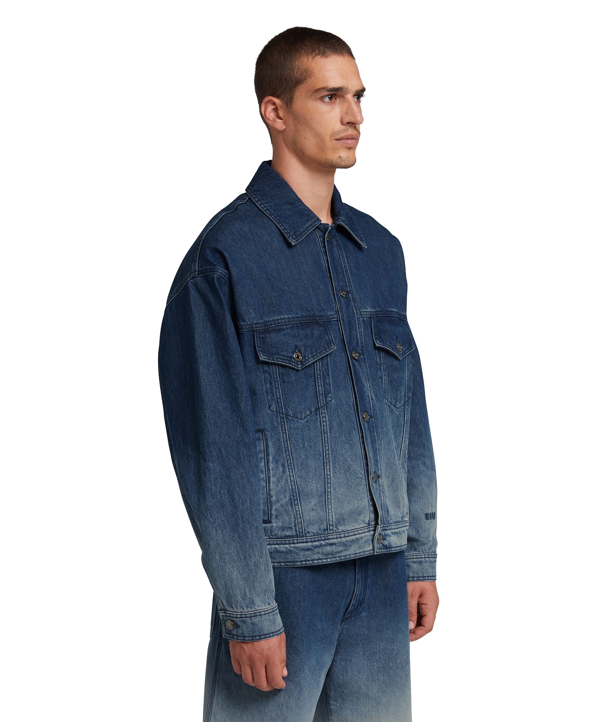 Feded denim treatment jacket - 4