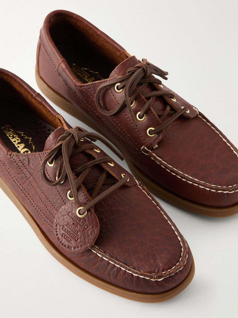 Askook Momoth Full-Grained Leather Boat Shoes 5