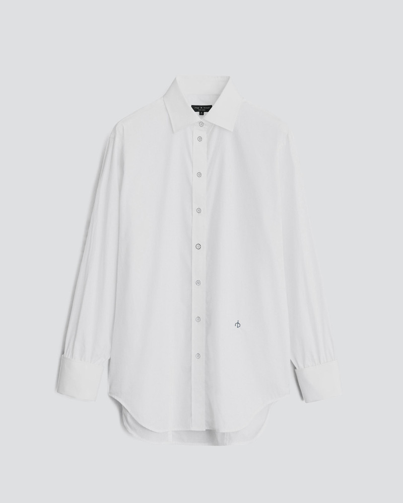 Diana Cotton Poplin Shirt Classic Fit Button Down - 1