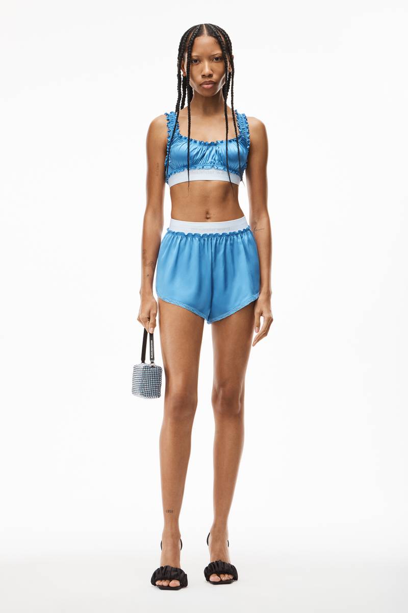 Alexander Wang NEGLIGEE TAP SHORT IN SILK CHARMEUSE outlook