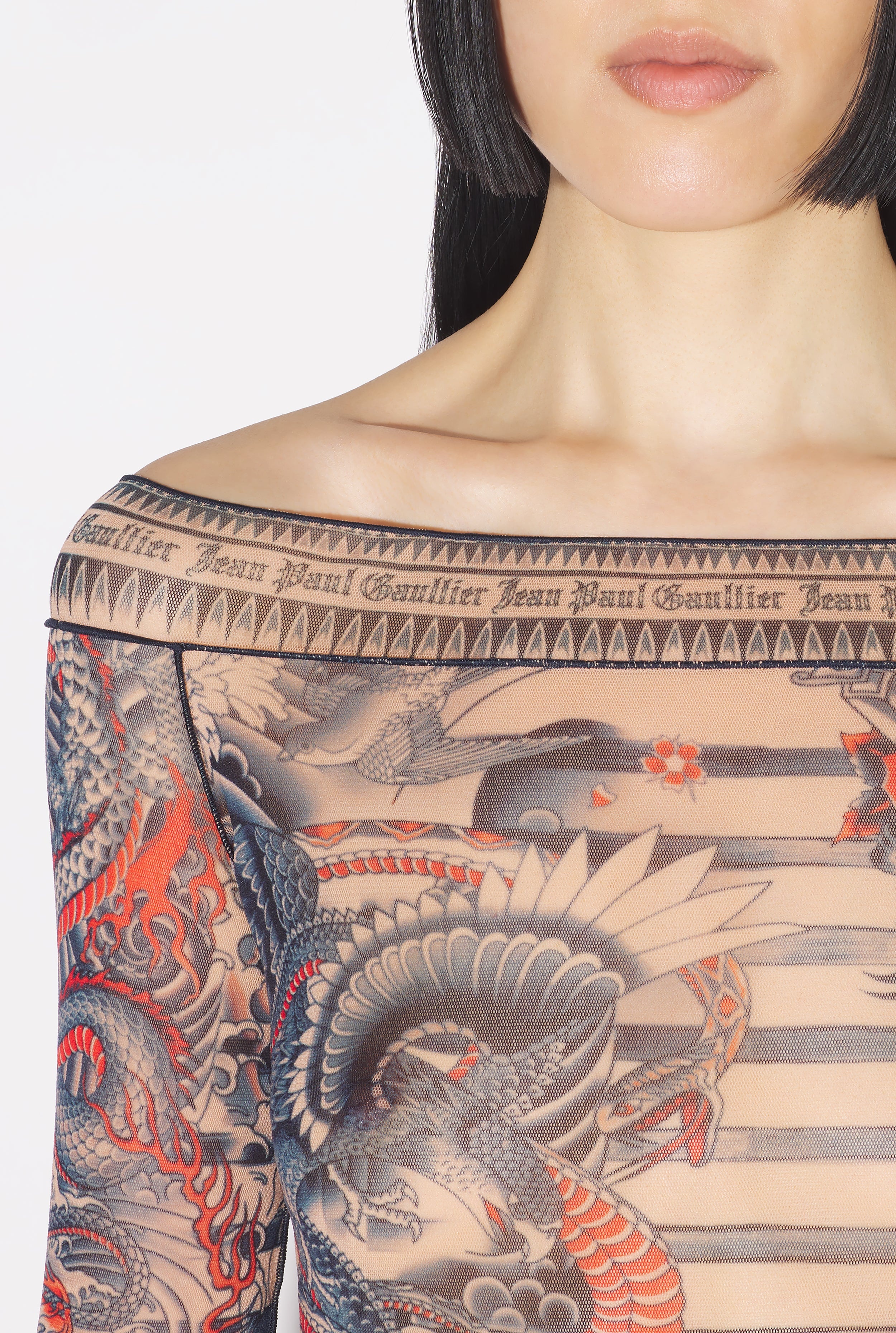 THE SHORT NUDE SAILOR TATTOO DRESS - 6