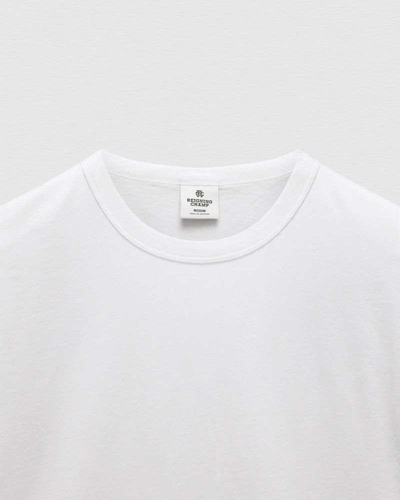 Reigning Champ RC Lightweight Jersey Standard T-Shirt - White outlook