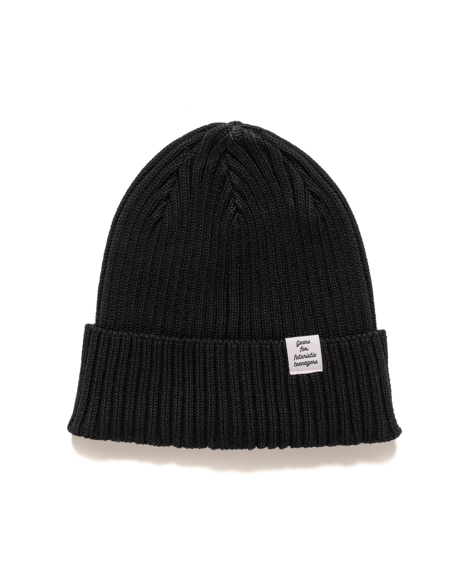 Human Made Cotton RIB Beanie Black | REVERSIBLE