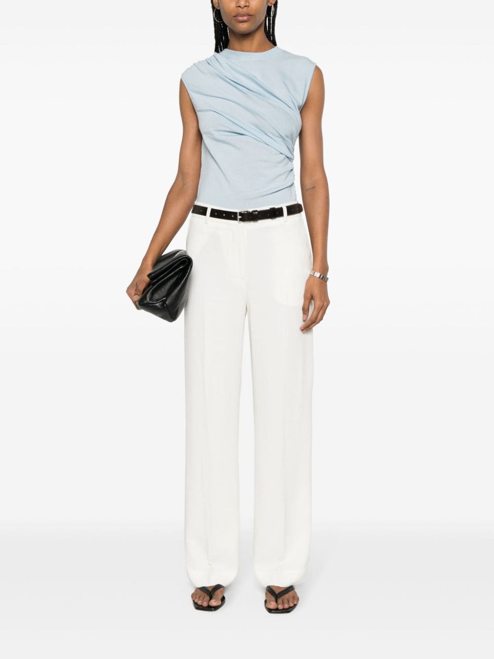 straight-leg tailored trousers - 2