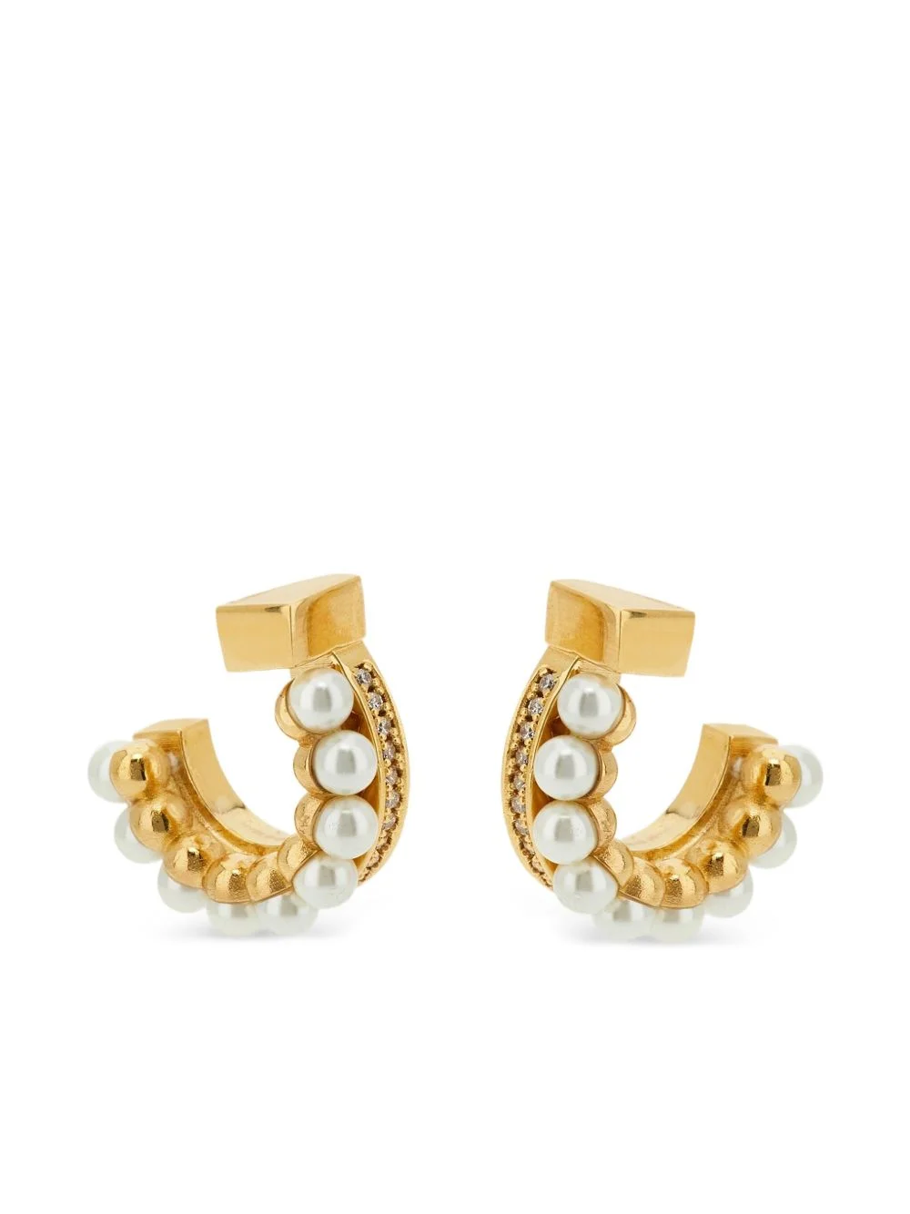 pearl-stud earrings - 1