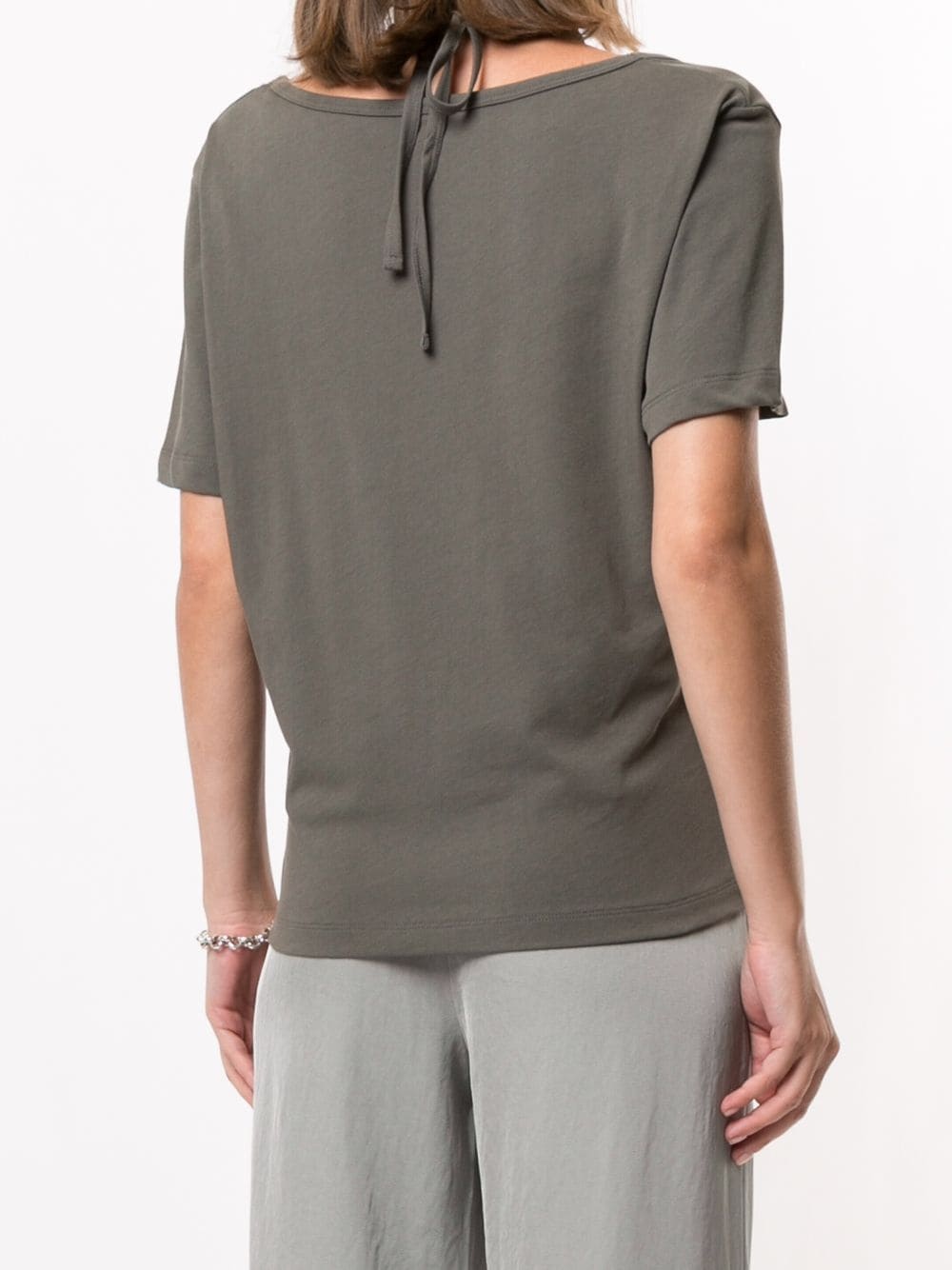 halterneck tie T-shirt - 4