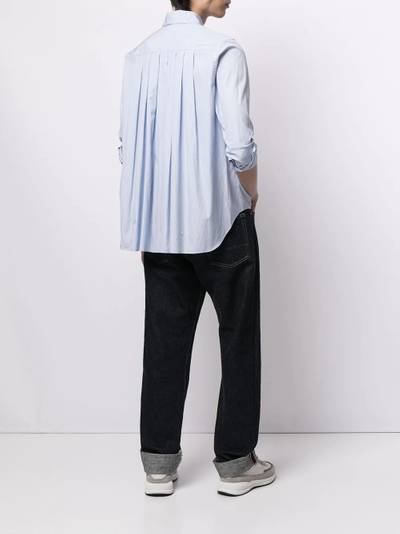 Fumito Ganryu pleated-back shirt outlook