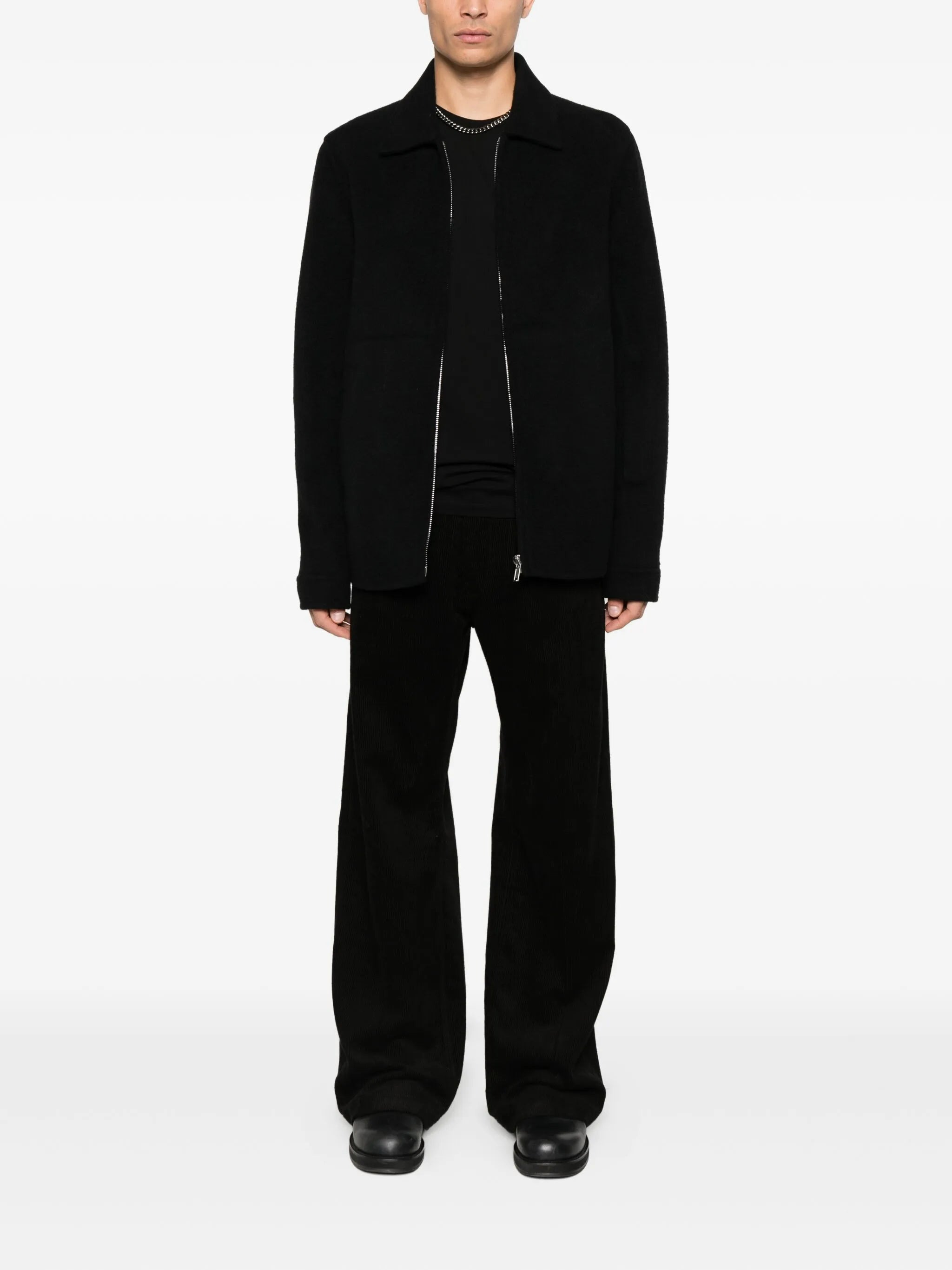 Rick Owens Zip-front Cashmere Jacket - 3