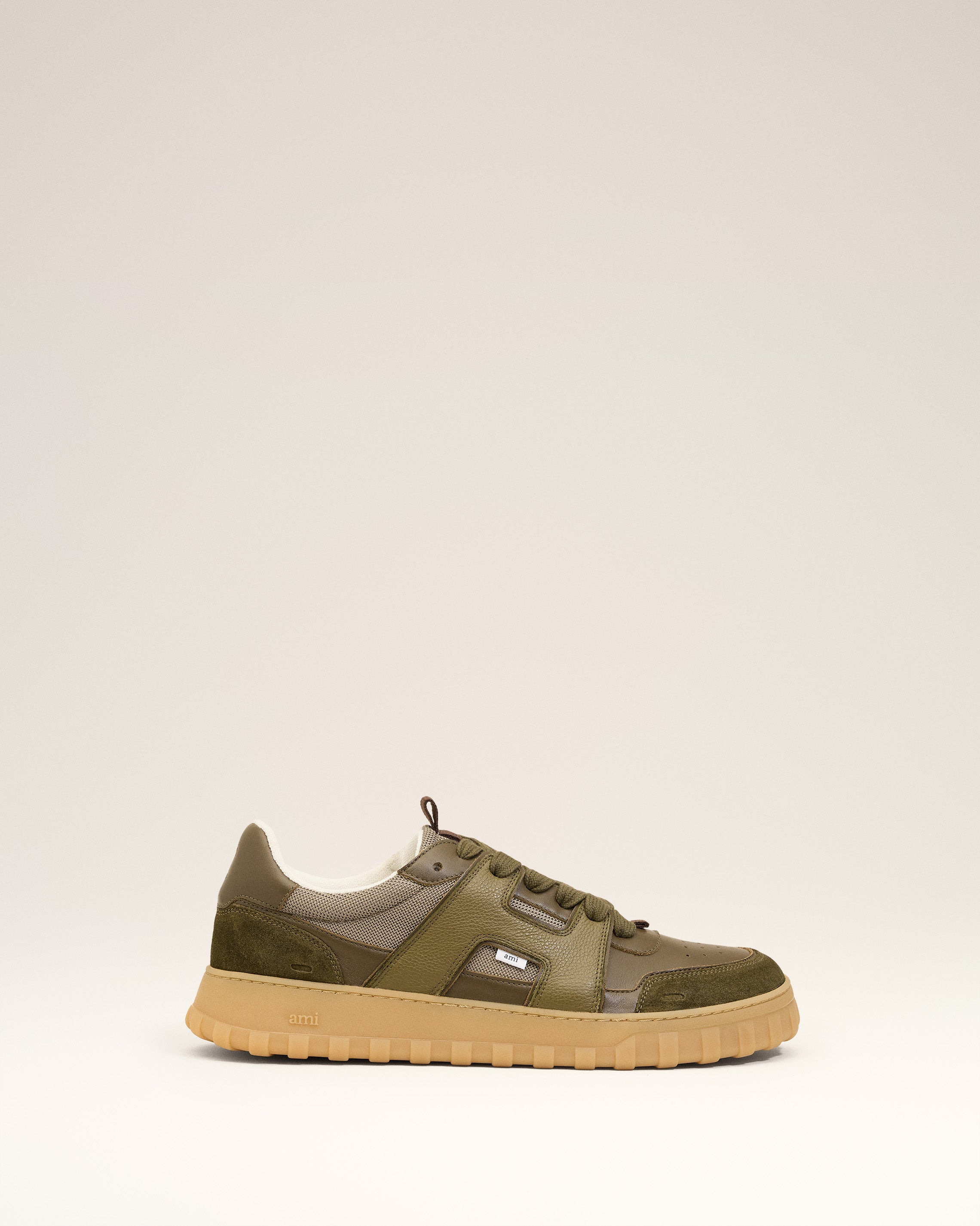 GREEN SMOOTH LEATHER LOW TOP A WALK SNEAKERS - 2