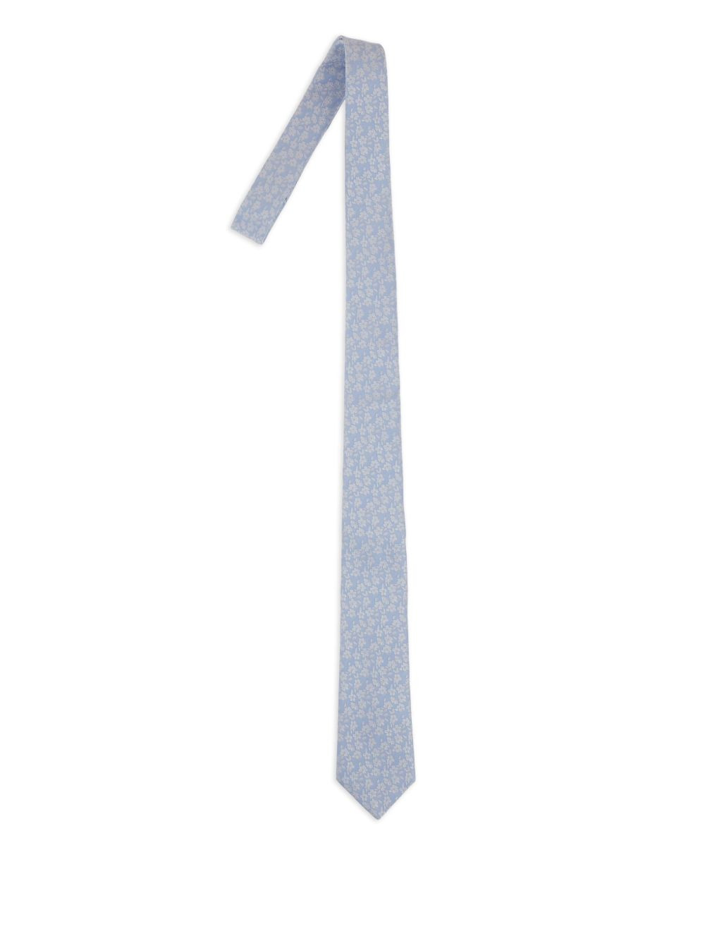 floral-print pointed  tie - 2