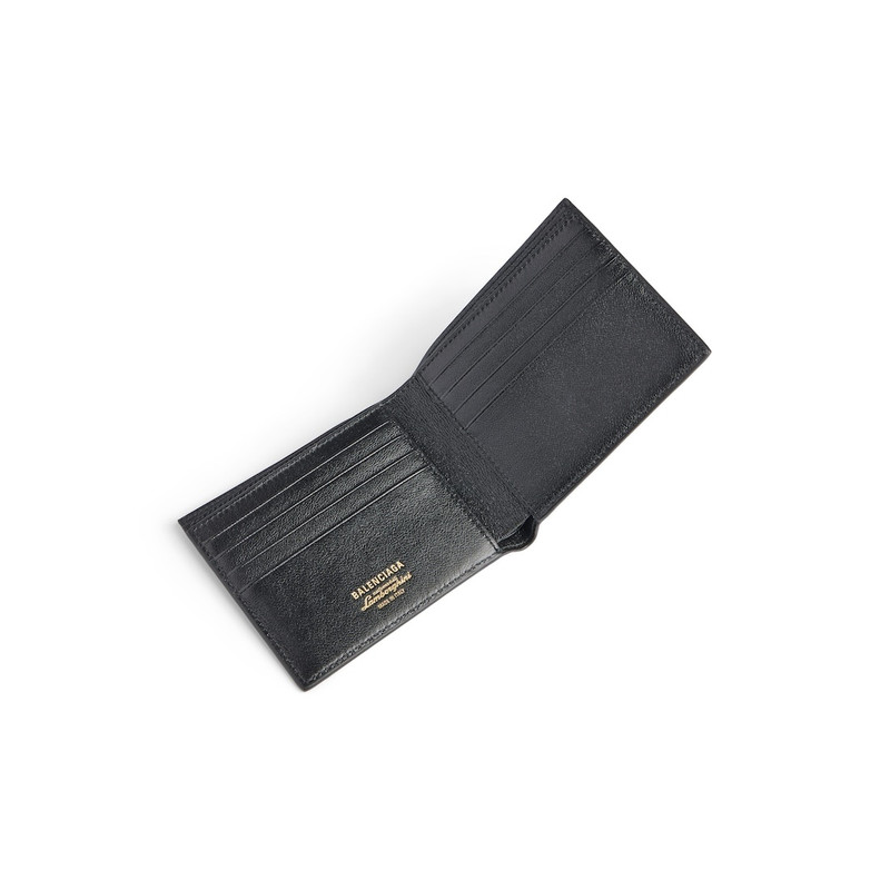 BALENCIAGA Men's Balenciaga | Automobili Lamborghini Square Folded Wallet  in Black outlook