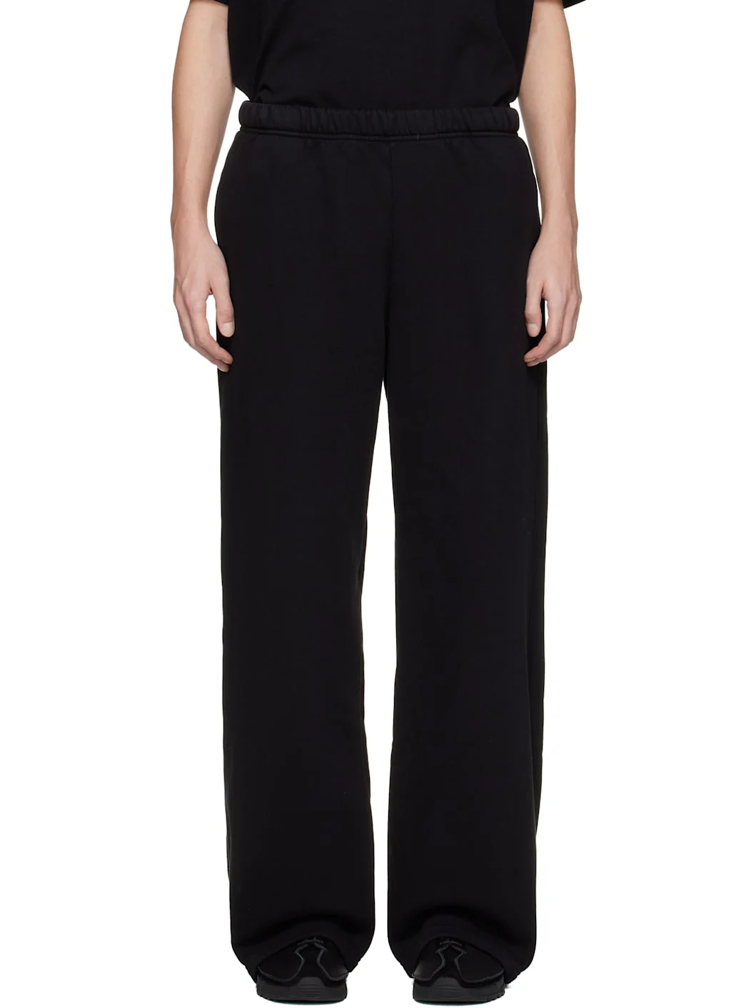 Black Heavyweight Party Sweatpants - 1