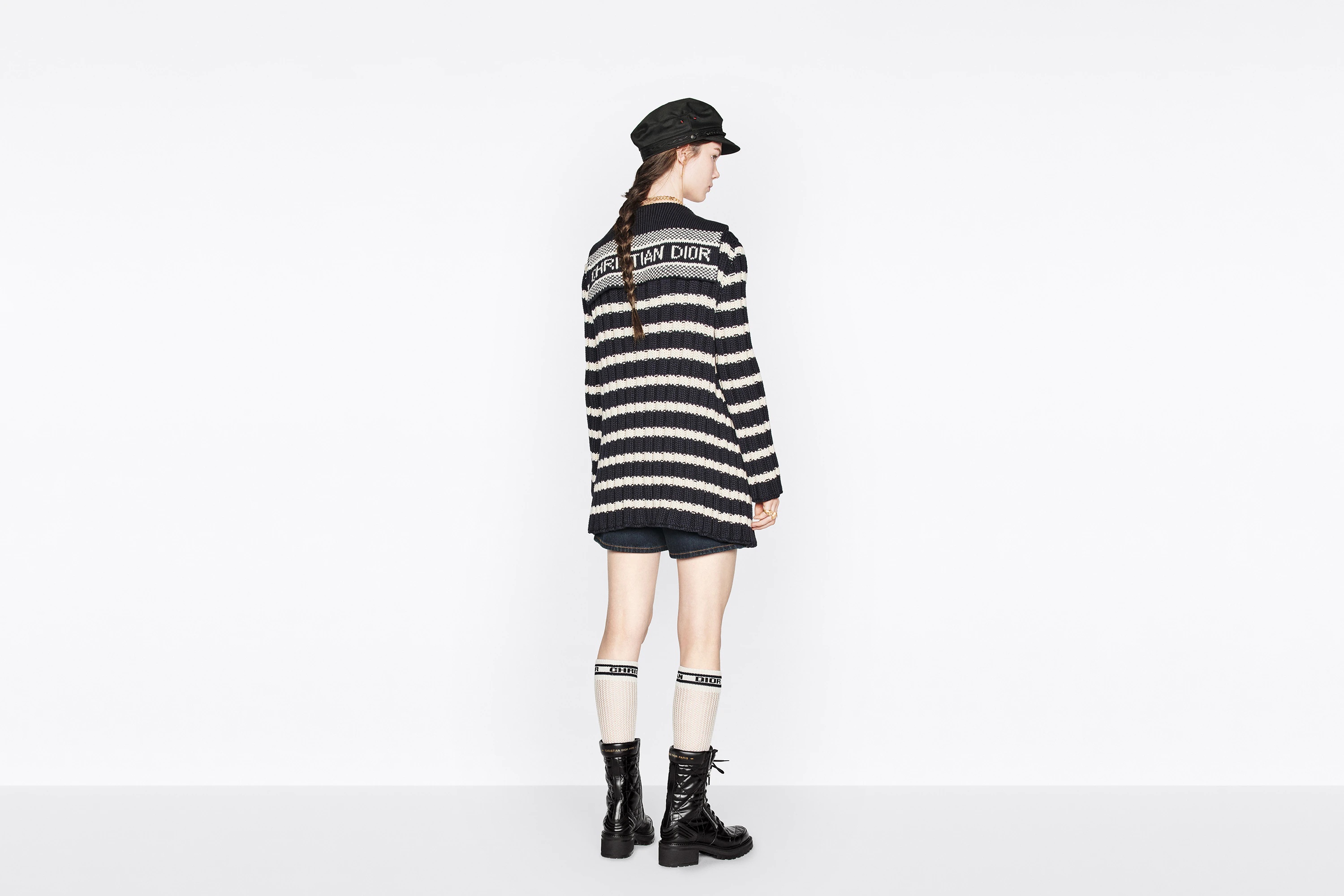 Belted Dior Marinière Cardigan - 6