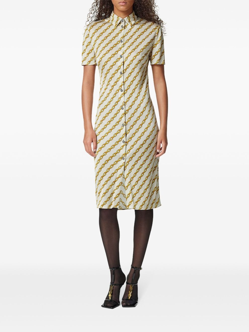 printed midi dress - 3