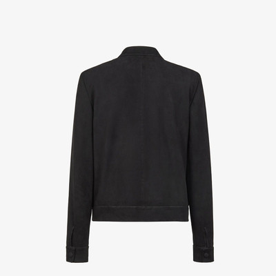 FENDI Black suede jacket outlook