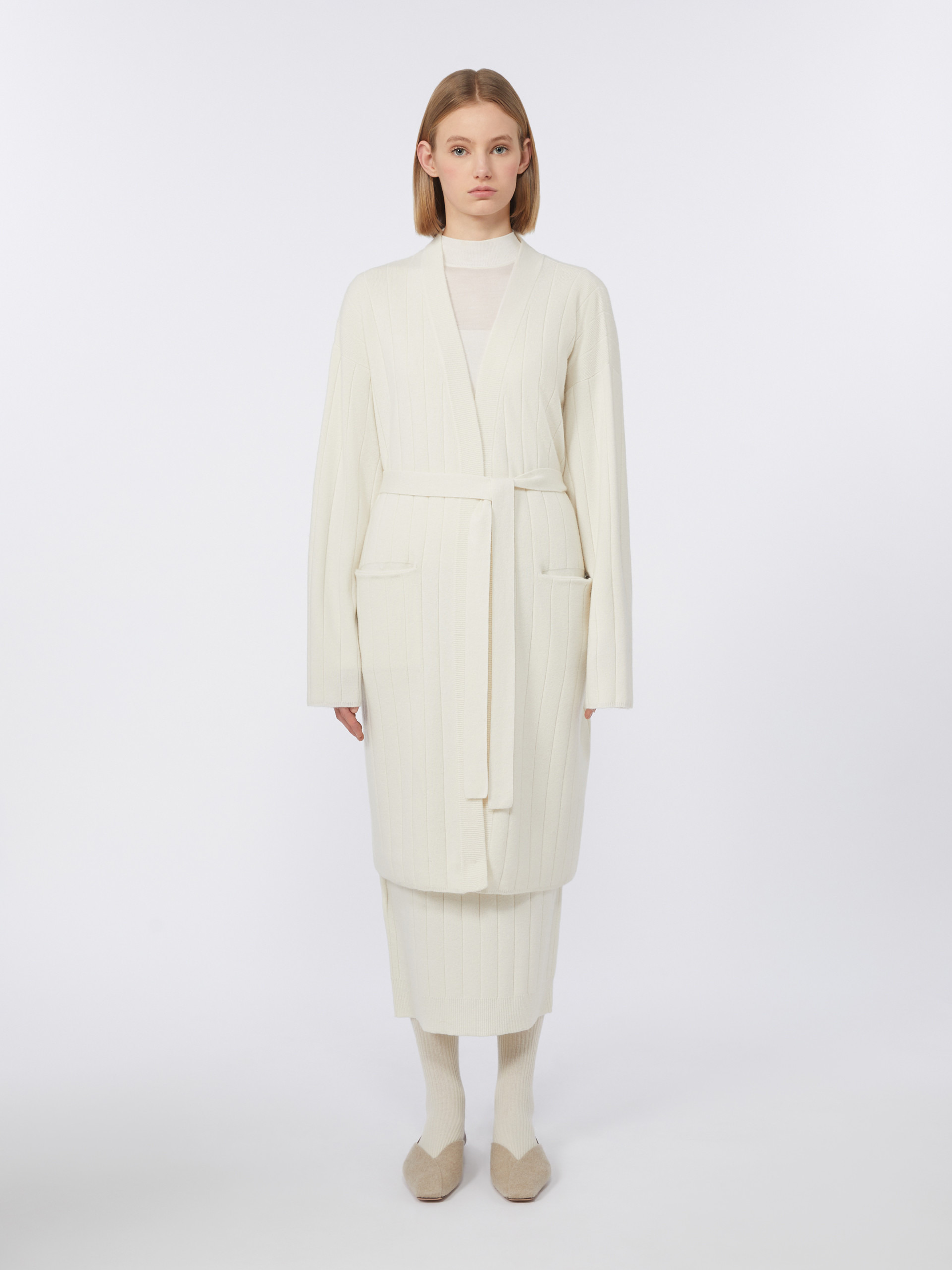 GIUSTO Long cashmere-yarn cardigan - 3