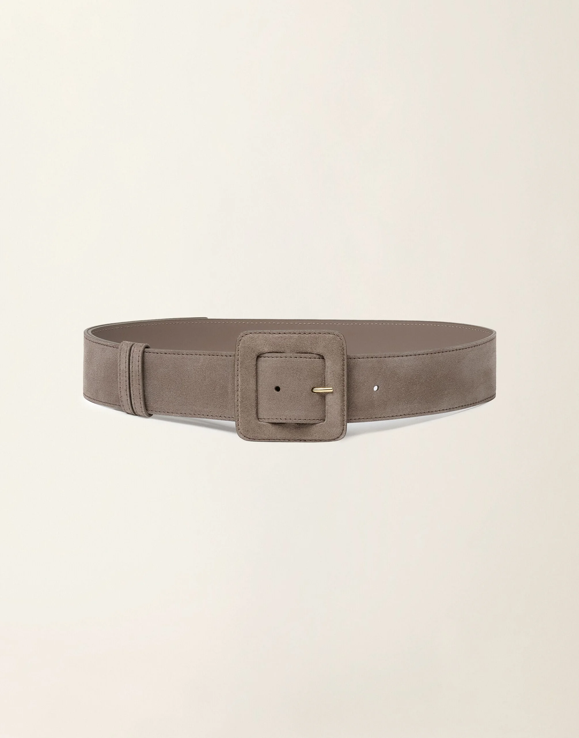 High-waisted suede belt - 1