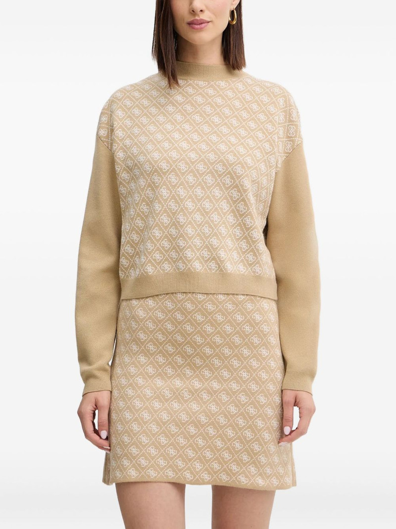 patterned high-neck sweater 1