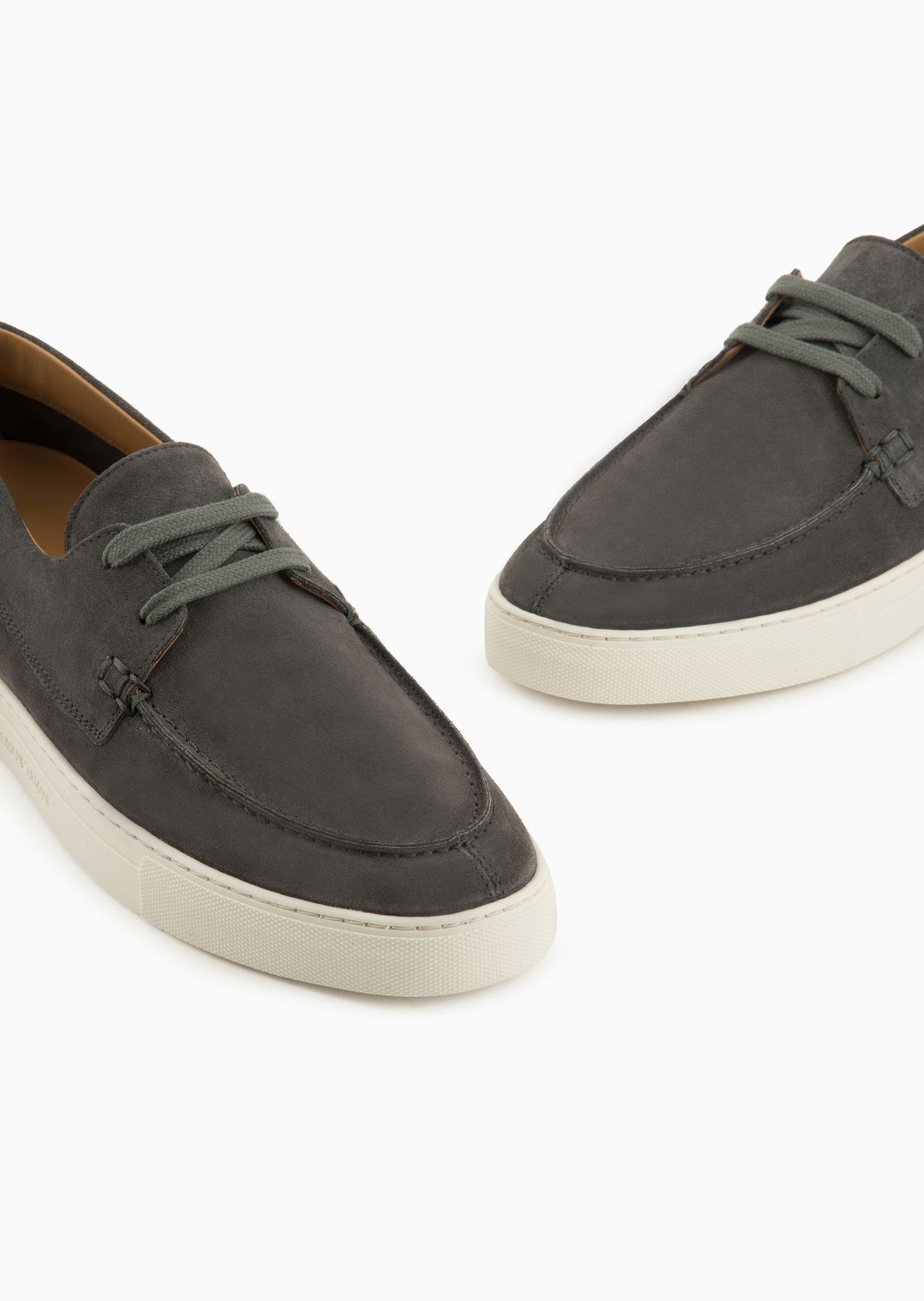 Crust leather boat shoes - 5